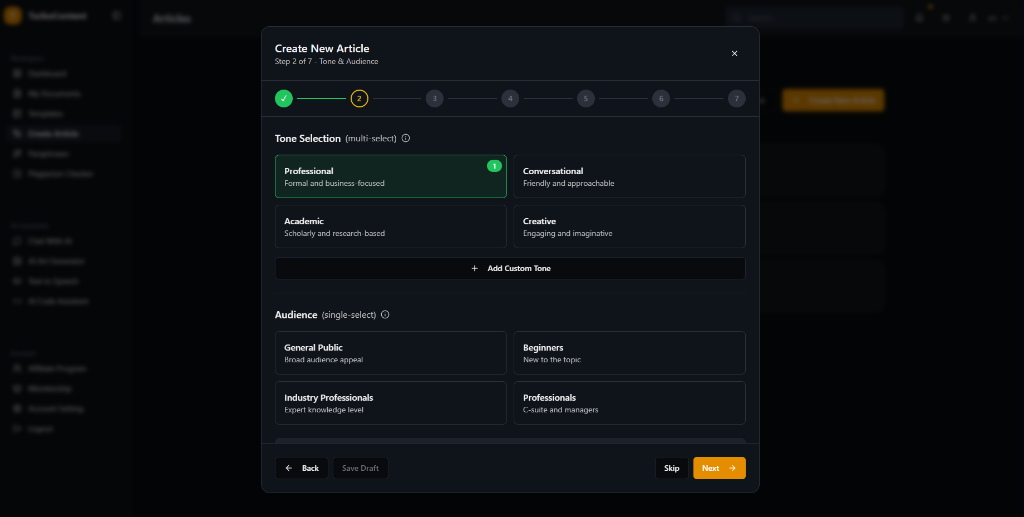 TurboContent Chatbots UI