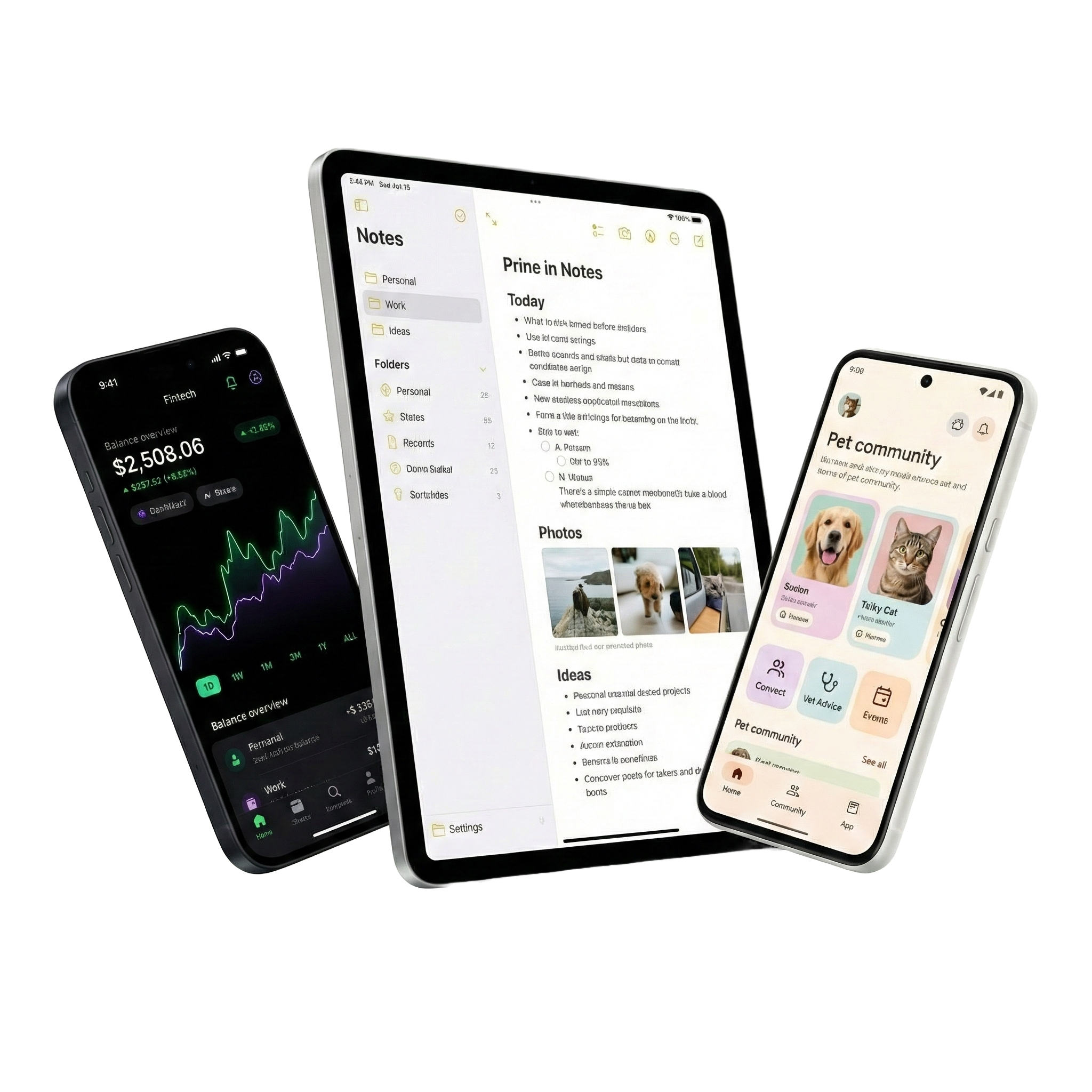 Launch Product in 2 Weeks - Fintech and Note Taking App