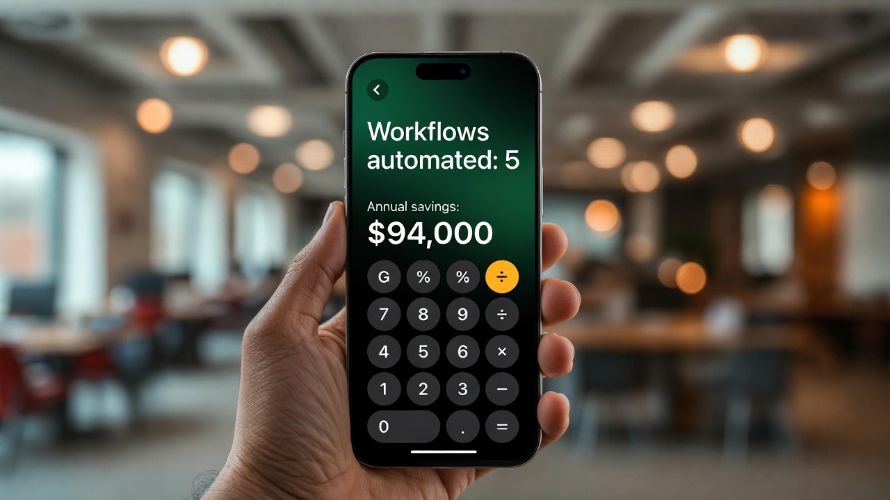 ROI savings and automated reporting visual